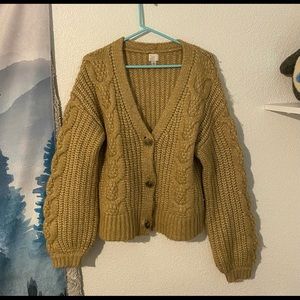 Chunky knit cardigan